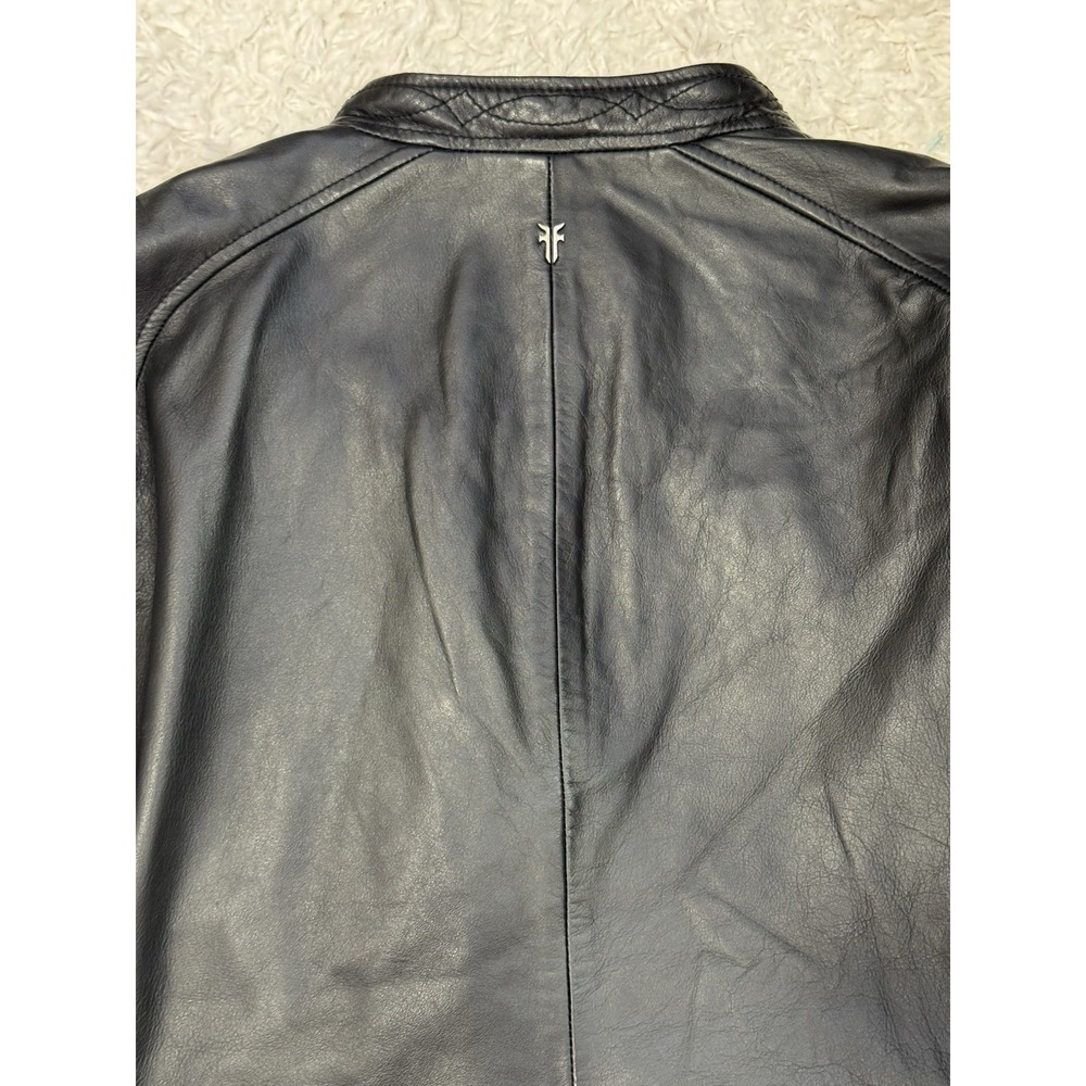 NWT Frye Women's Lamb‎ Leather Full Zip Jacket - Black Large - Picture 8 of 15